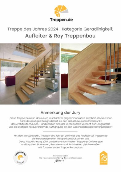 Aufleiter-Roy-Treppe des Jahres 2024